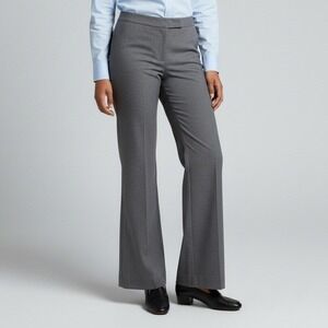 Goodclothes Womens Wide Leg Dress Pants Gray Stretch Trousers Size 14